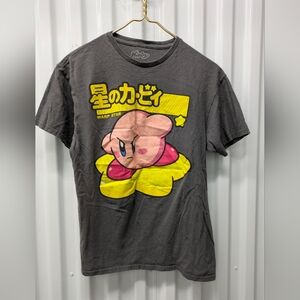 Dark Gray Kirby Warp Star T-Shirt